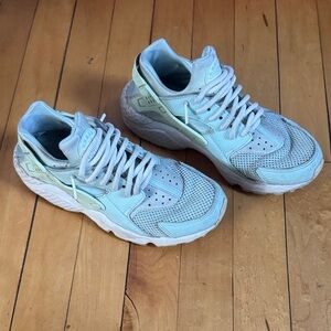 Mint Green Nike Huarache Sneakers